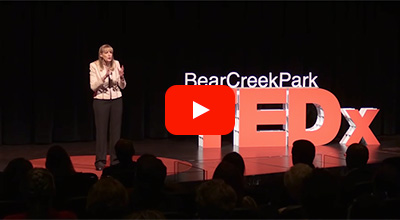 Candace Plattor speaking at TEDx